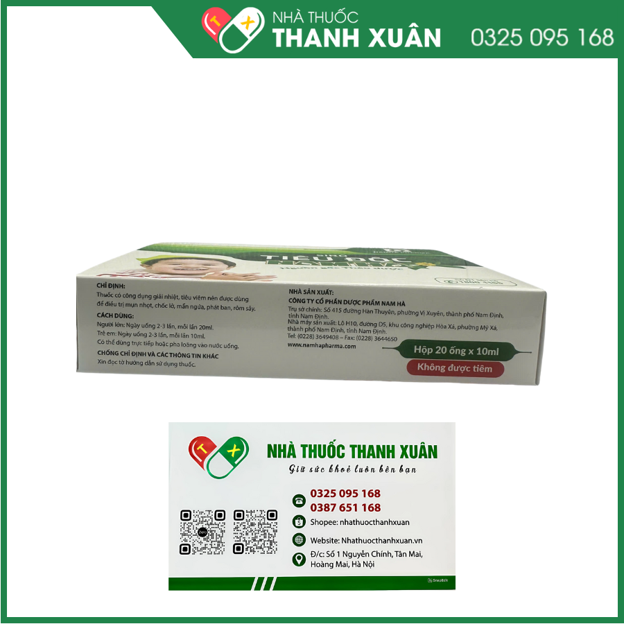 Siro Tiêu độc Nam Hà hỗ trợ giải độc, tiêu viêm